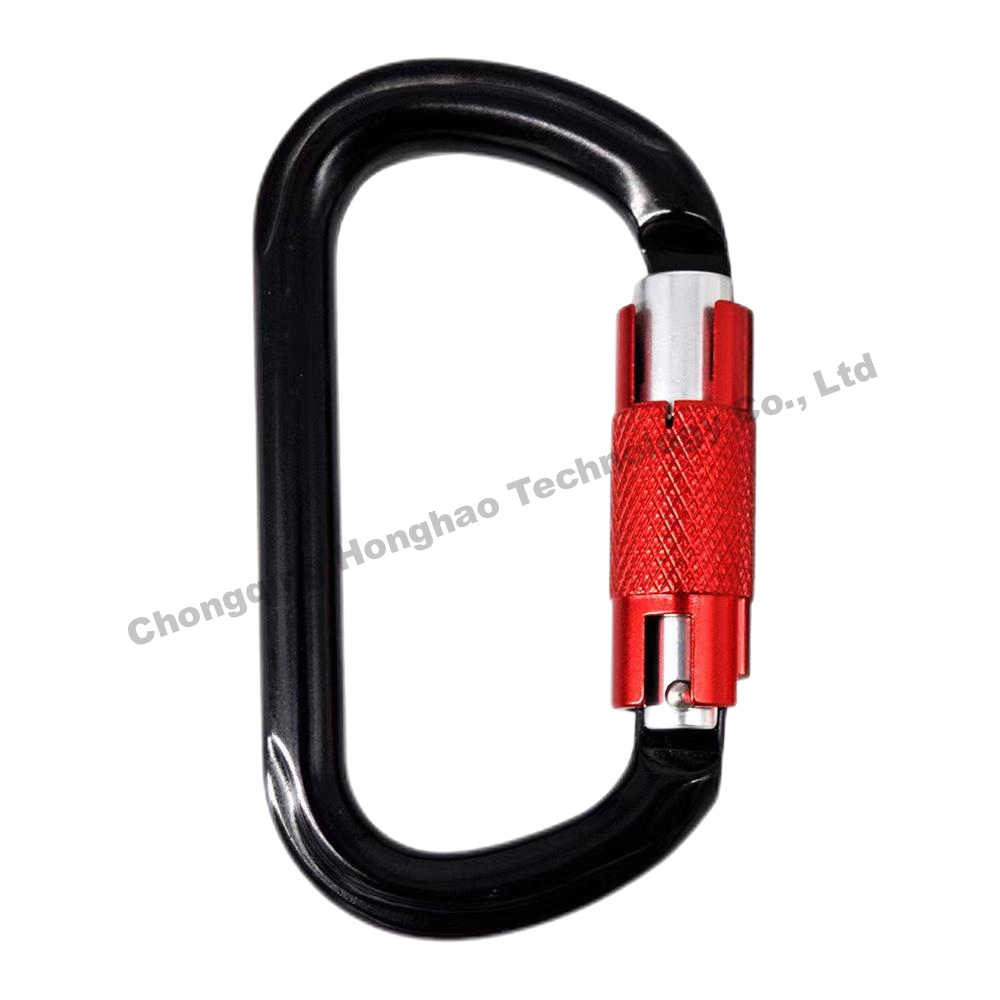 25KN O Shape Auto Lock Carabiner Hardware essencial para entusiastas de escalada ao ar livre