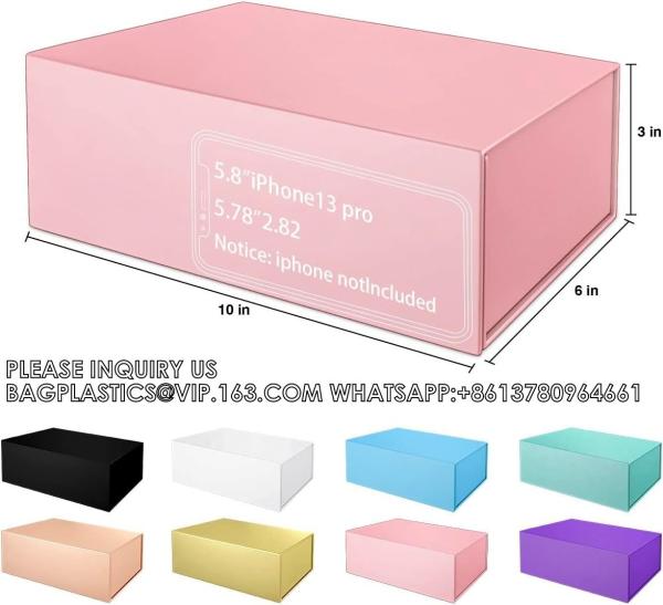 Gift Box Magnetic Closure Lid Gift Box For Presents, Bridesmaid Gifts Box, Cute Box, Birthday, Luxury For Gift Pack