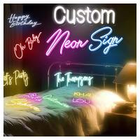 15mm 10mm Tubo Neon LED Light Sign Vertical Horizontal Pendente 12V Light Up Nome sinal