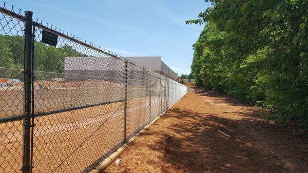 9 Gauge Galvanized Diamond Wire Mesh / PVC Plastic Vinyl Cyclone Chain Link Fence For Highway Railway Temporary
