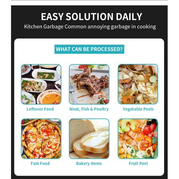 Commercial  Kitchen  Food Waste Oil-water Separation  Garbage Disposer  Machine Food Waste Dehydrating Food Waste Recycling Mach