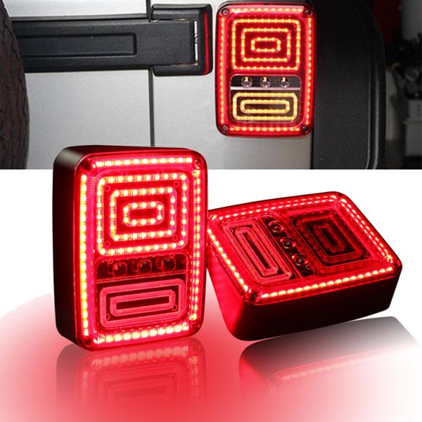 High Quality Rear LED Tail Lights Brake Reverse Turn Singal Lamp for Jeep Wrangler JK 07-16