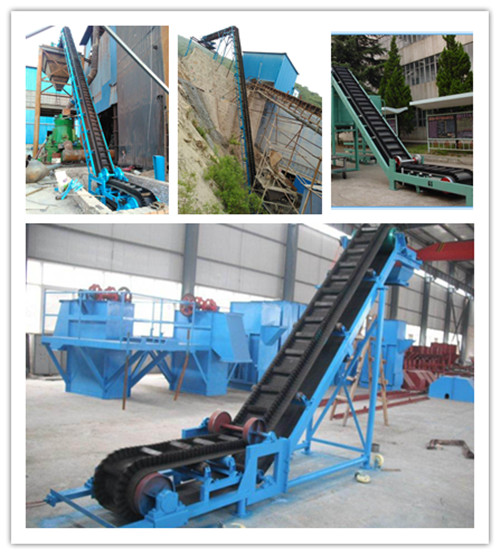 Corrugated 45 Degree Steep Rubber Sidewall Belt Conveyor