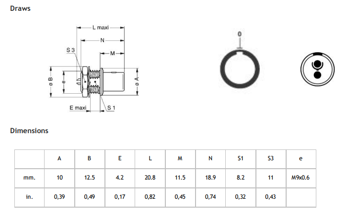 FAG 0B 305 Lemo 0B Push Pull Circular Connectors , FAG Plug 5 Pin Circular Connector