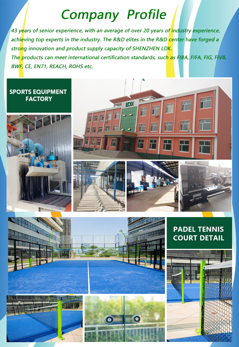 OEM ODM Padel Court Padel Ball Court Custom Ceiling