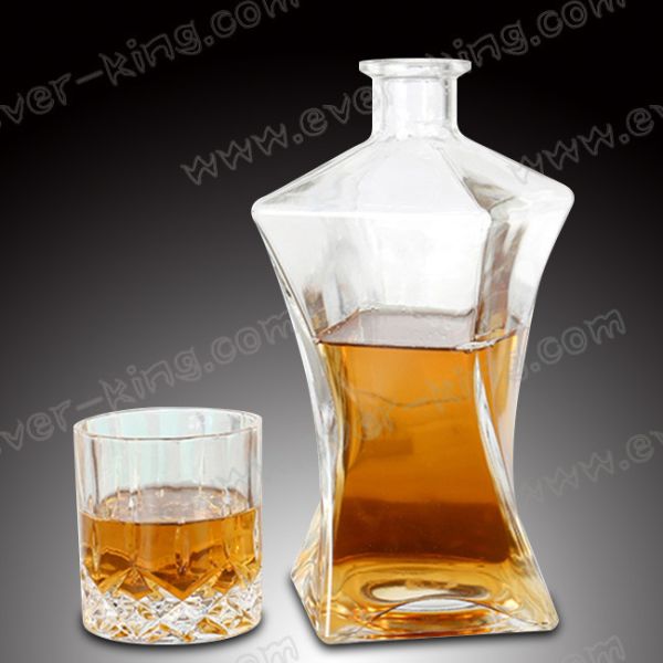 Frosting Transparent 500ML Empty Whiskey Bottles
