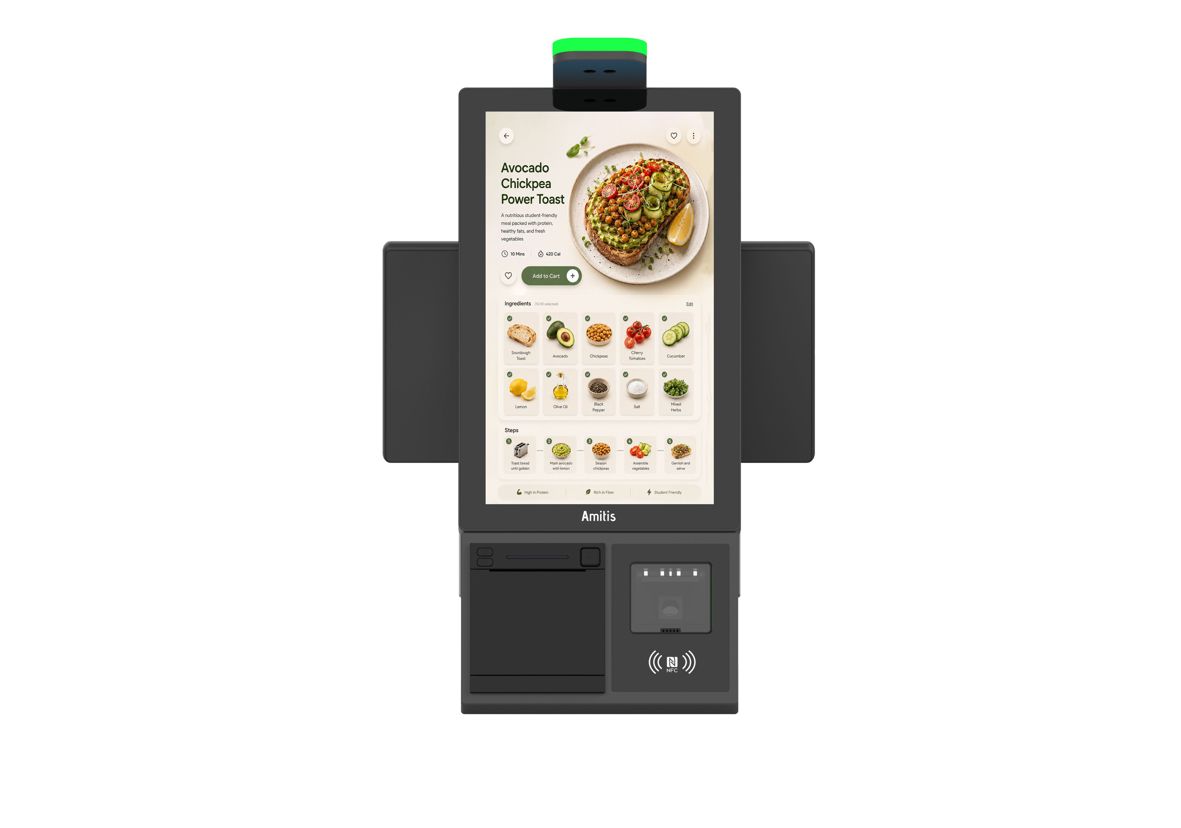 Space Saving Countertop POS Terminal WIN Linux Integrated Payment & Scanning Solution