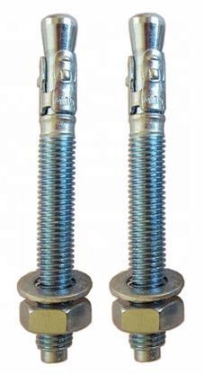 Anchor Series Zinc Alloy Galvanized Hex Bolts Single Metal Frame M12x30 Size
