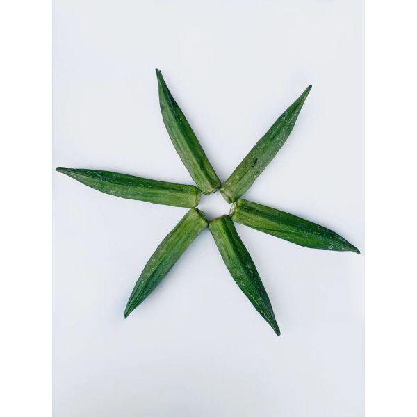 Low Salt Vacuum Fried Okra Semi Soft Crispy Roast Vegetables