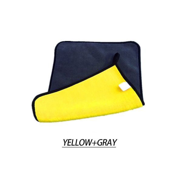 Toalla de limpieza de automóviles Toalla de ventana Super suave Vello de coral sin linto para el spa del hotel en casa