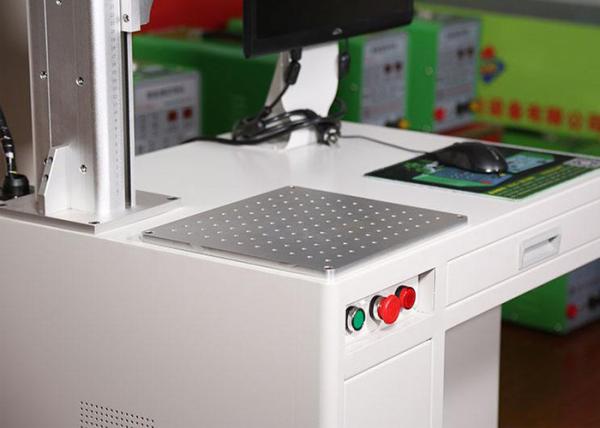 Metal Label Desktop Fiber Laser Marking Machine Flexible Application Easy Operate
