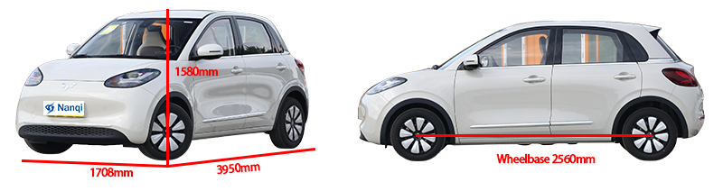 Wuling Binguo Small Electric Vehicles Front Wheel Drive Large Space