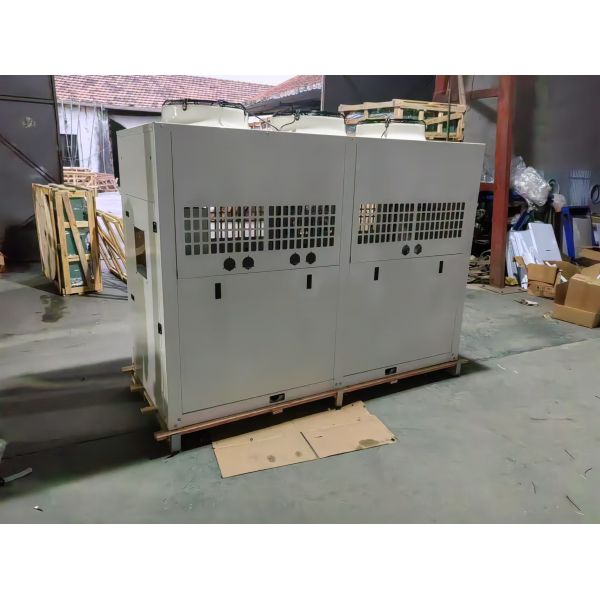 High Energy Efficiency Air Cooled Copper Condenser U-Shaped Design for Mushroom Cold Storage Refrigeration System Refrigerant