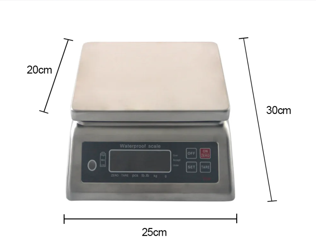 Laboratory Bench Weighing Scale Stainless Steel Waterproof IP68 Table Top Scale