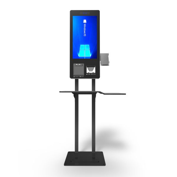 21.5 Inch Payment Terminal Kiosk Automated Order Machines Self Service Check Out Supermarket Equipment Queue Ticket System