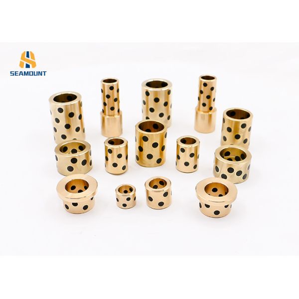 Professional Oil Free Self-Lubricating Graphite Bearing Flanged Bronze Bearing