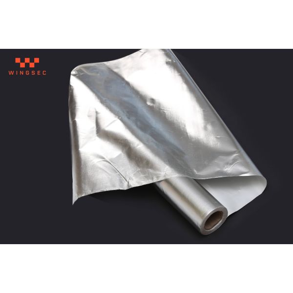 Tissu de fibre de verre en feuille d'aluminium laminé hermétique 220 g/m² résistant à l'abrasion