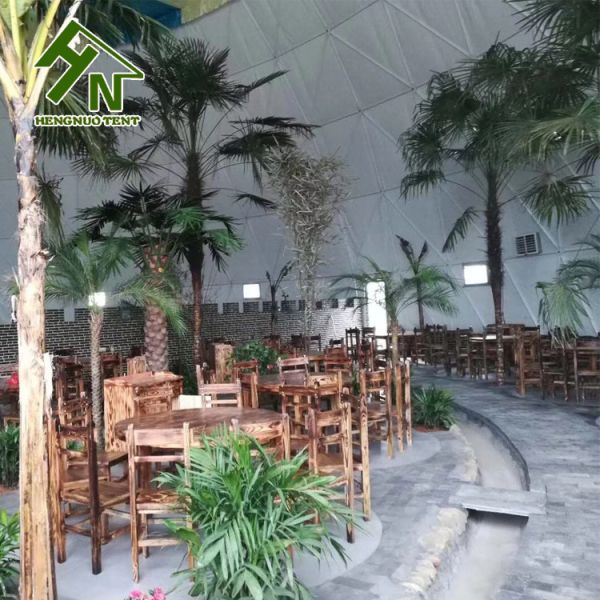 Restaurante grande plástico de la persona de la tienda 800-1000 de la bóveda del iglú del diámetro los 35m