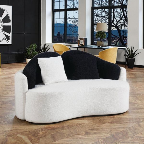 Creative Curved Sofa Set Modern Eco-Friendly Fabric for Villa School Living Room Bedroom Leisure Furniture Comfortable Sponge
