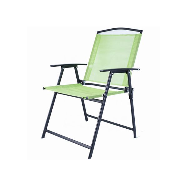 Steel Foldable Textilene Garden Chairs Powder Coating Color