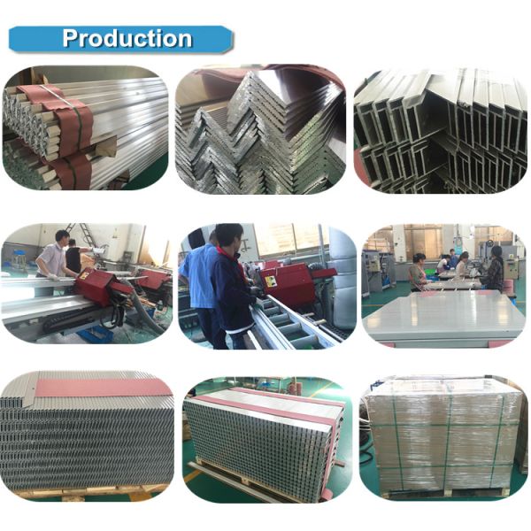 Black Anodizing Aluminium Extrusion Profile For Frameless Solar Panel with CNC Machining