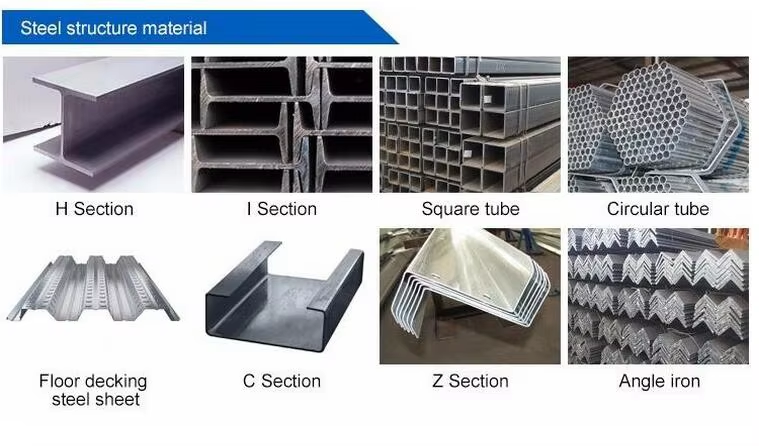 Commercial Steel Structure Office Building Modern Steel Frame Shopping Mall