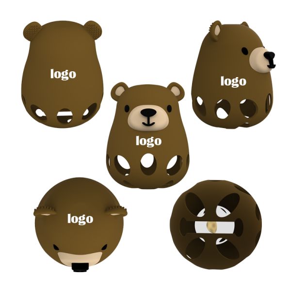 Животное лиса и медведь медицинский класс облегчение для детей 0-6 месяцев успокаивает зубную боль Силиконовый зубник для детей с легкой хваткой