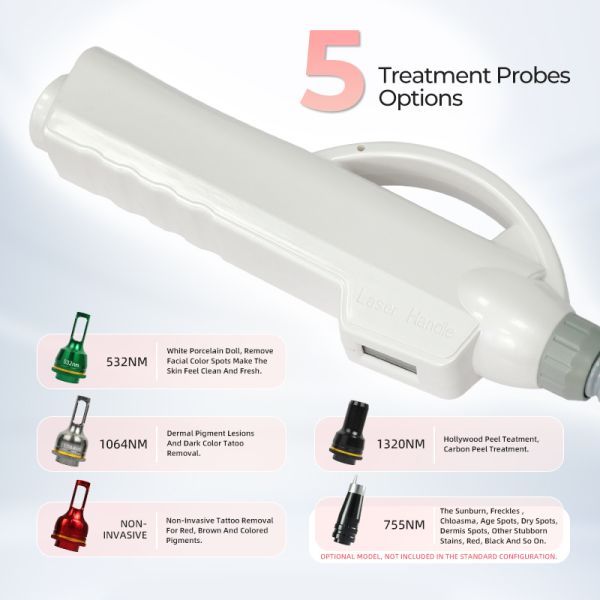 Длина волны 532nm 1064nm 755nm Пикосекундная лазерная татуировочная машина для спа-салона