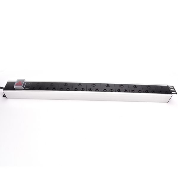 10 Way South Africa Type PDU Extension Socket With On/Off Switch, Overload Protector