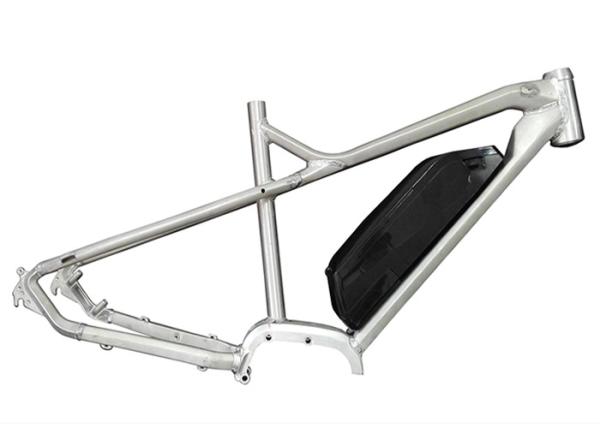29er White Electric Bike Frame Disc Brake Lithium Battery Cell With Polished Finish