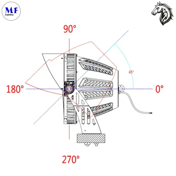 5 лет гарантии 750 Вт светодиодный стадионный свет IP65 CCT Dimmable IK10 светодиодный наводнительный свет для выставочного центра