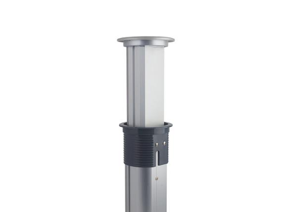 Motor Driven Kitchen Pop Up Sockets Silver Color Flush Mounted on Bar Counter