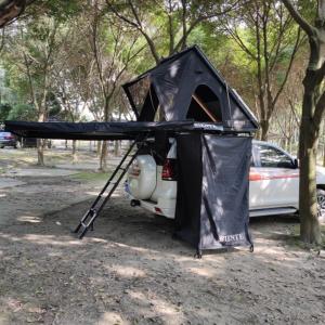 Portable Foldable Camping Shower Tent Awning Toilet Bathing Tent Built-in LED