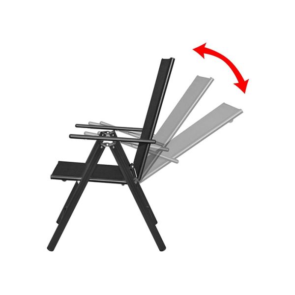 Multicolor Steel Outdoor Foldable Chair Textilene Zero Gravity Chair