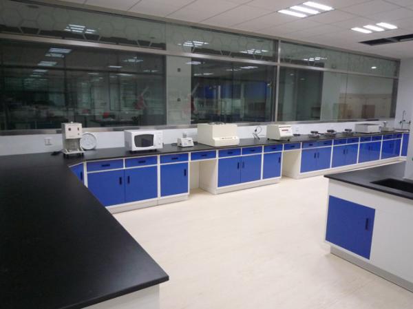 Customized School Steel Laboratory Work Benches With Hanging Cupboard