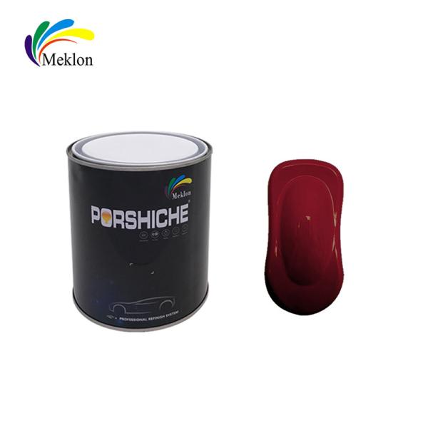Waterproof Nontoxic Rose Red Car Paint , Glossy Automotive Refinishing Products