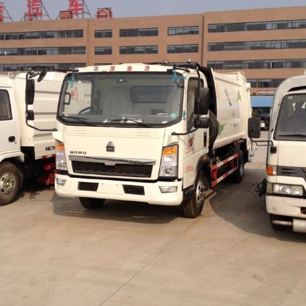 SINOTRUK HOWO 4X2 Compressed Compactor Compression Garbage Refuse Truck, Waste Transfer Truck, 12CBM