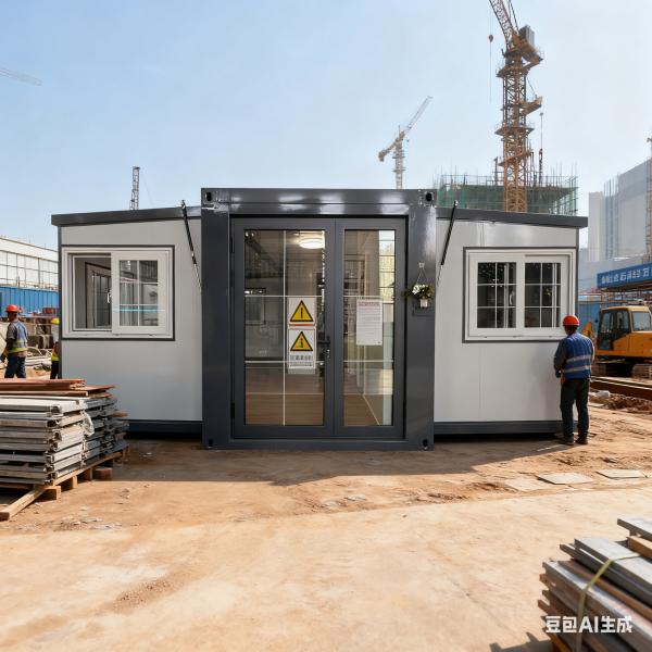 Modern Design Stackable Foldable 20ft Container with Manual Locking Mechanism and Galvanized Light Steel Frame