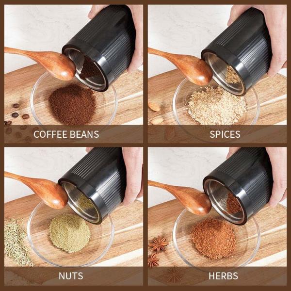 Portable Battery Automatic Coffee Grinder No Large Particles , The Uniformity Is Up To 80%