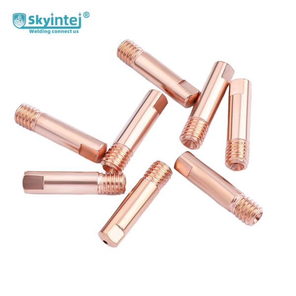 Skyintej M6 Thread 15AK Contact Tip Copper/Brass Welding Nozzle MIG Torch Spare Parts for CO2 Welder