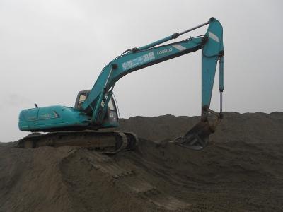 Original Turbo Used Kobelco Excavator SK200 - 6 Earth Moving With Hammer