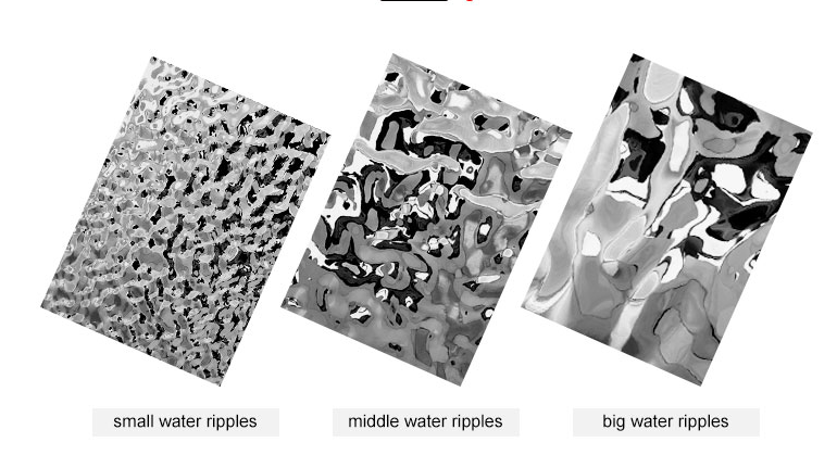 3D цвет штампованный конец водяной волновой волновой нержавеющей стали
