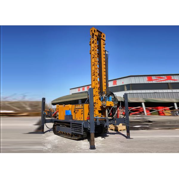 Pneumatic ST1000 type water well drilling rig with fast drilling speed