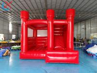 Casa de rebotes de boda inflatable roja personalizada con combo inflatable para la fiesta