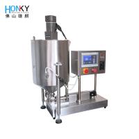 Máquina de llenado de jeringa de gel de escritorio con bomba de pistón cerámica servo y tolva de calefacción para el llenado de pasta de crema de masaje