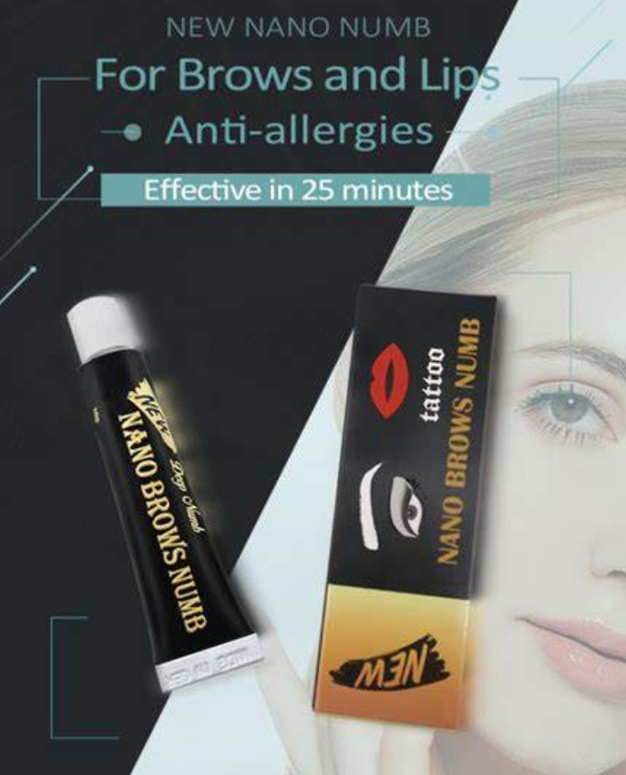 Мгновенный макияж татуировки обезболивающий крем анестетический глазный помада обезболивающий крем