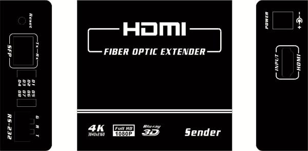 Extensor de fibra óptica 4K HDMI