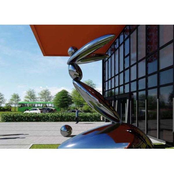 Максимум скульптуры 41cm нержавеющей стали гранита 316 конспекта черный отполированный