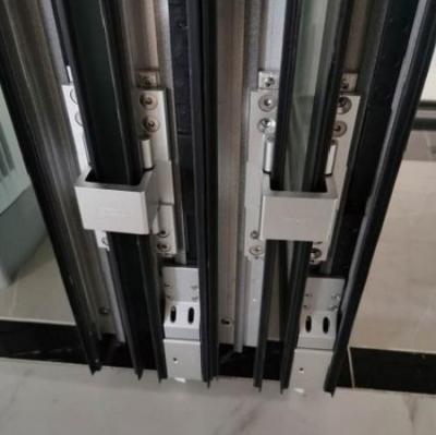 Tempered Glass Aluminum Bifold Patio Doors With Thermal Break Profile