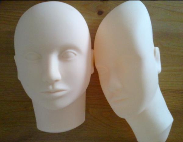 3-D Practice Face fit on Head for Eyelash Fake Tattoo Practice Skins
